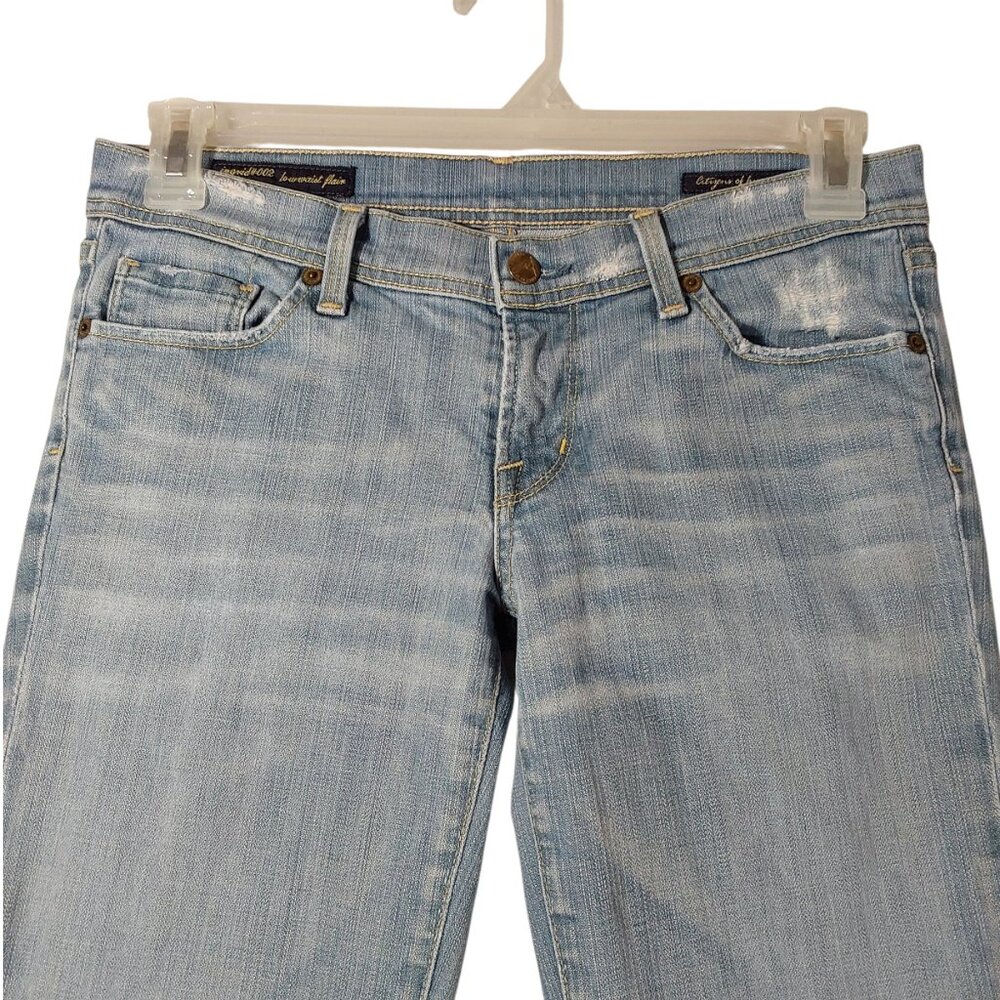 Citizens of Humanity Ingrid #002 28 x 31 Low-Waist Flare Light Wash Distressed - Picture 2 of 13